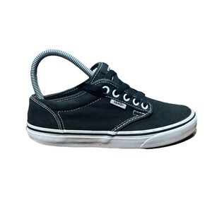 Vans Off The Wall Black And White Low Top‎ Plush  Women's Size 6.5 VN-0K0F187